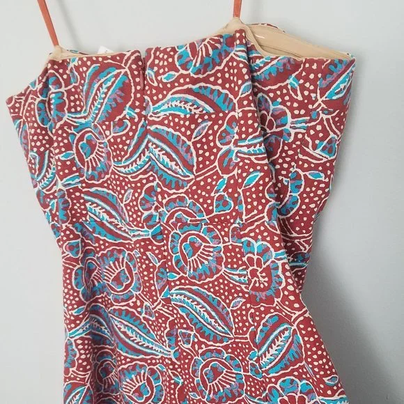 Veronica Beard Fiore Linen Blend floral midi dress - Picture 10 of 13